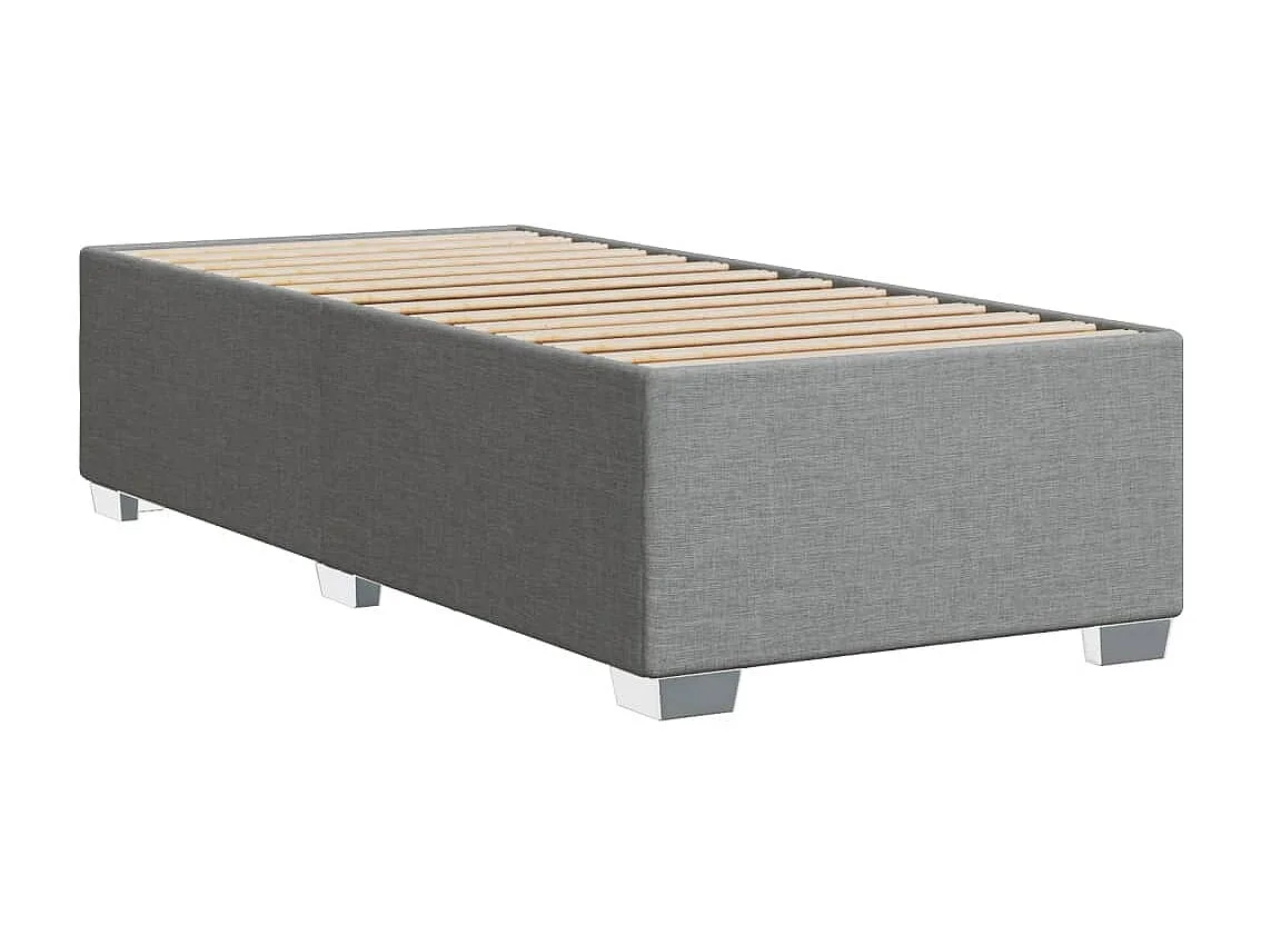 Giroletto senza Materasso Grigio Chiaro 100x200 cm Tessuto