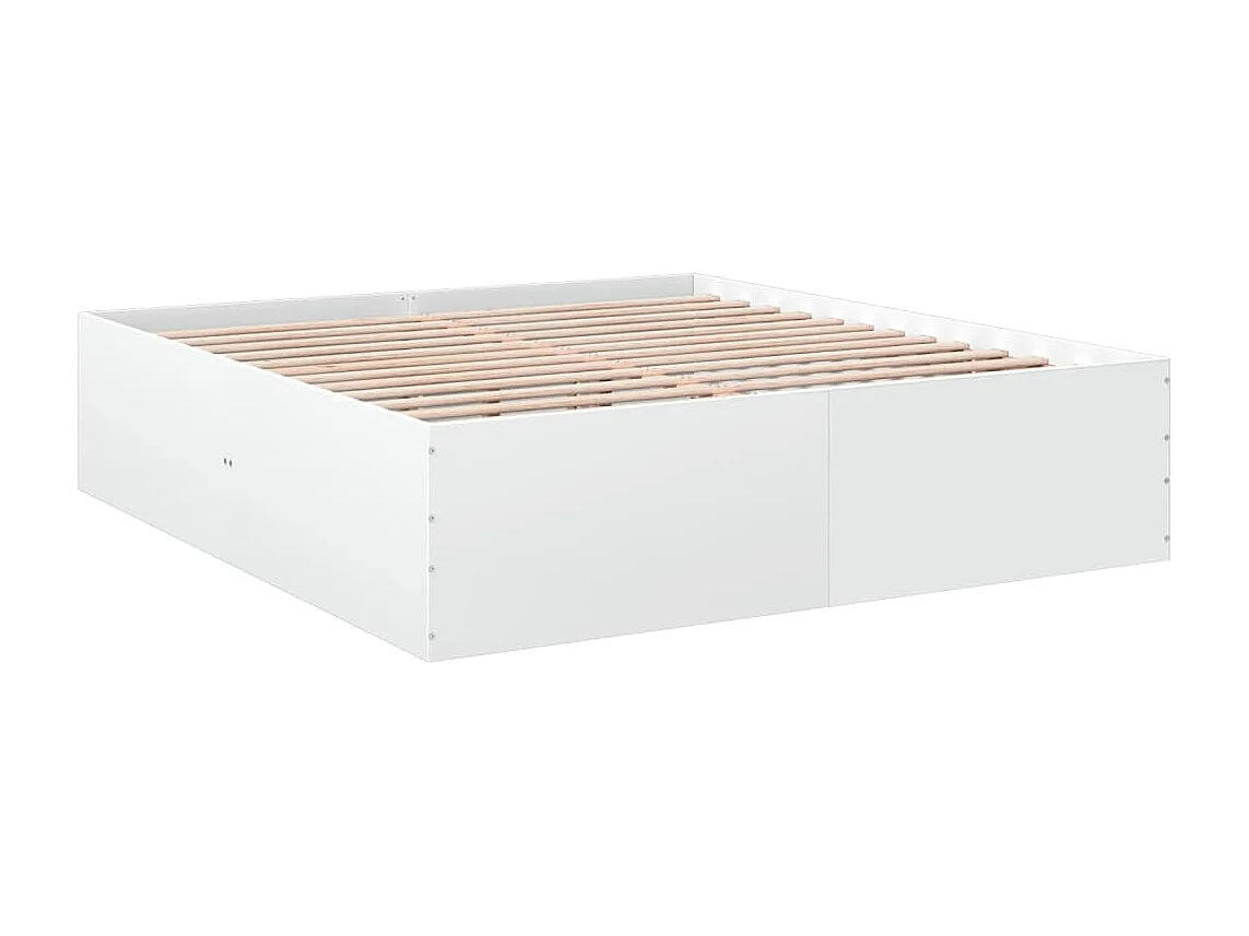 Bettgestell Weiß 180x200 cm Holzwerkstoff