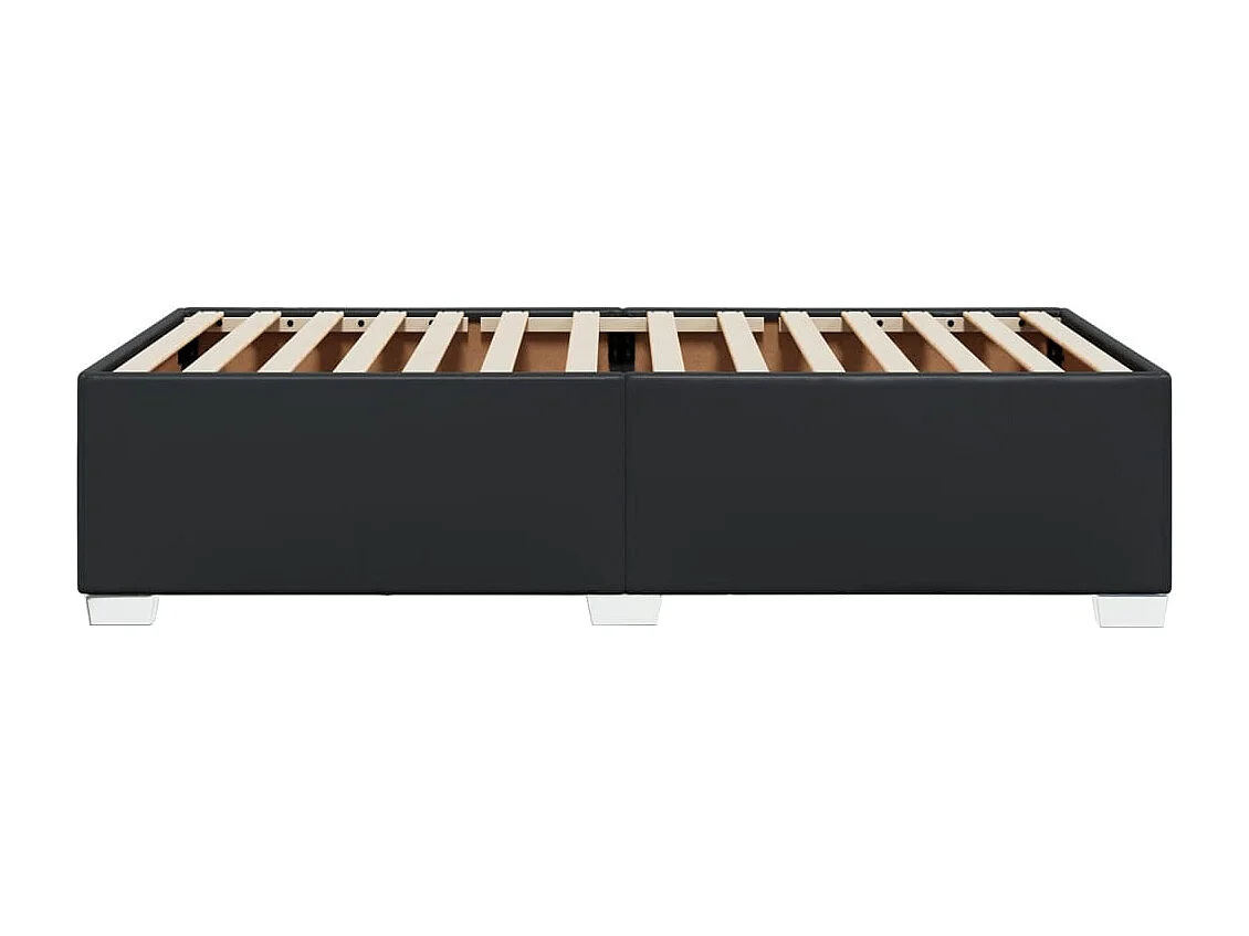 Cadre de lit sans matelas noir 90x190 cm similicuir