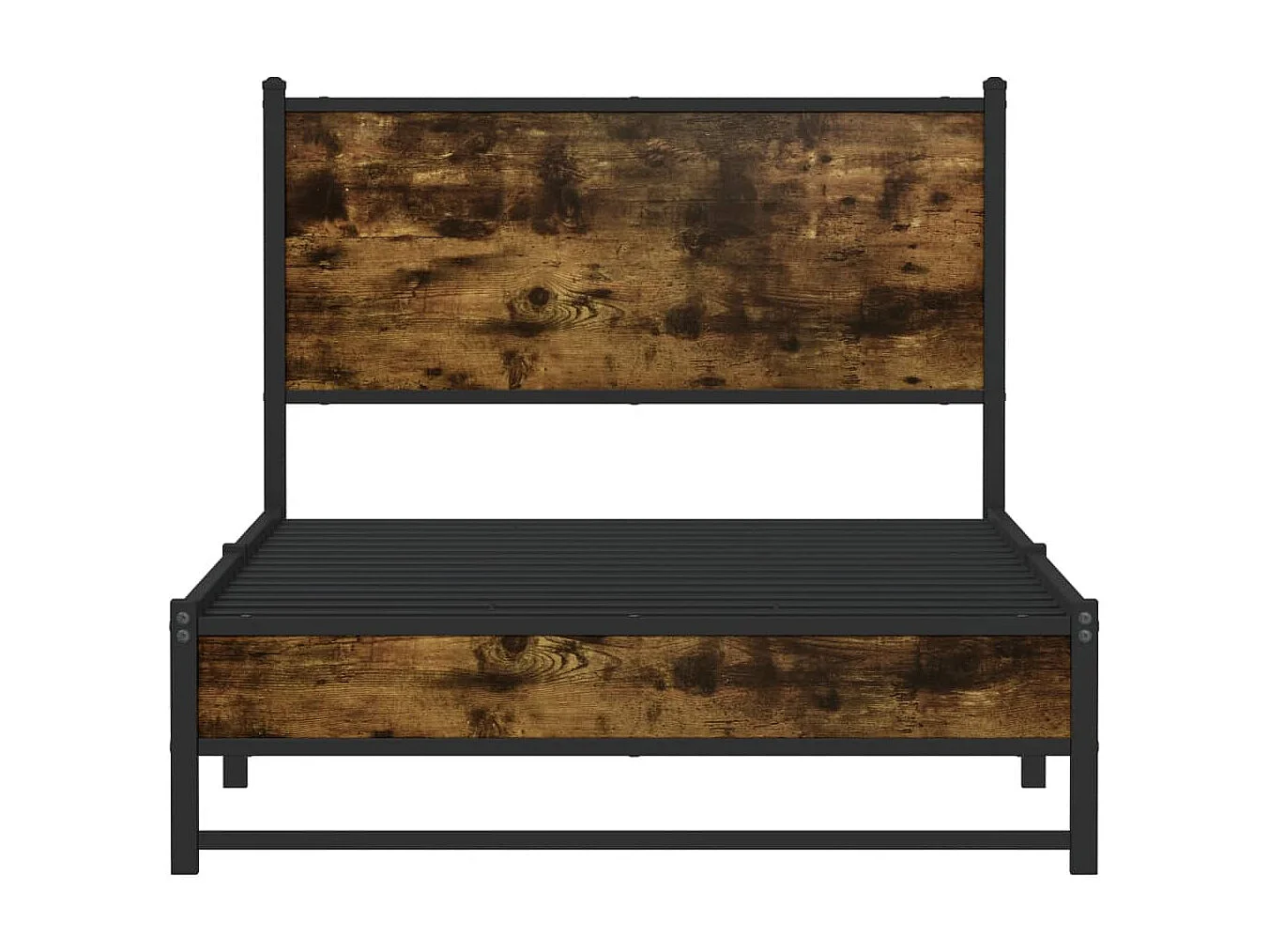 Giroletto senza Materaso in Metallo Rovere Fumo 100x190 cm