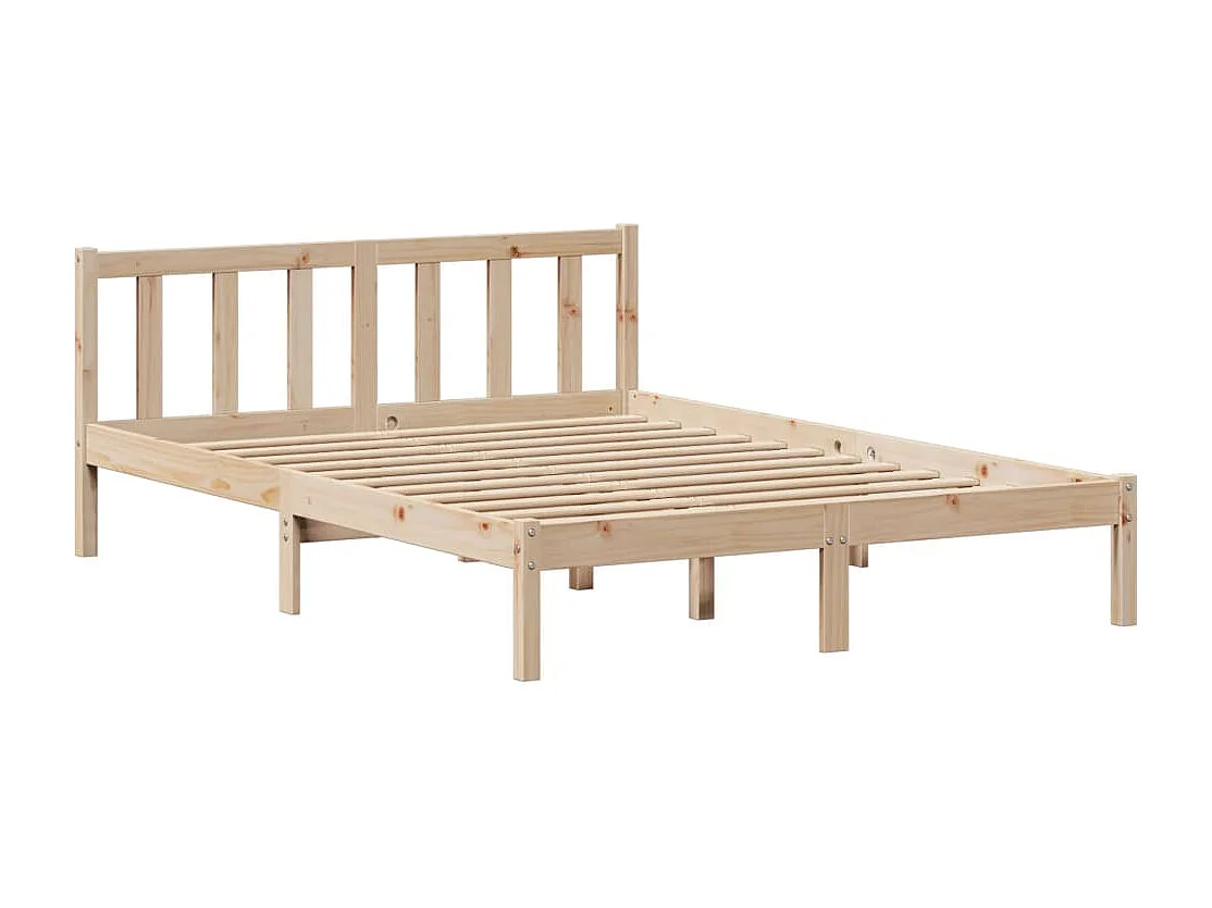 Cama sem colchão 160x200 cm madeira de pinho maciça
