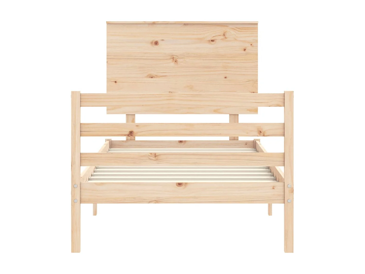 Cadre de lit sans matelas bois massif