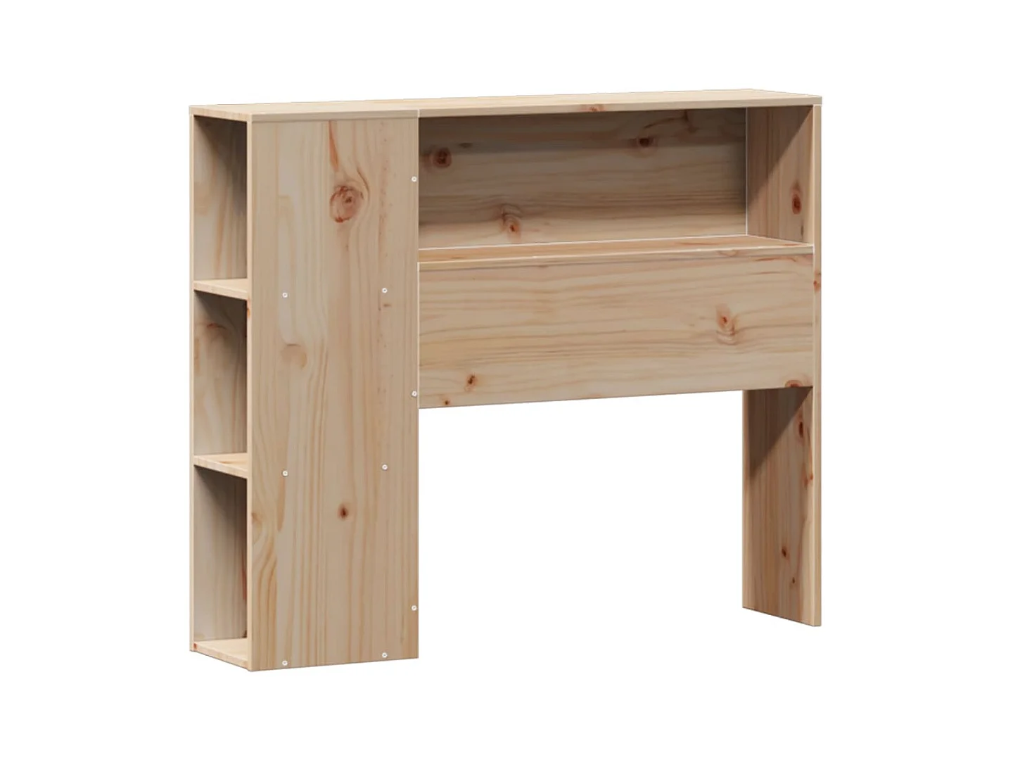 Bed met boekenkast zonder matras massief grenenhout 100x200 cm