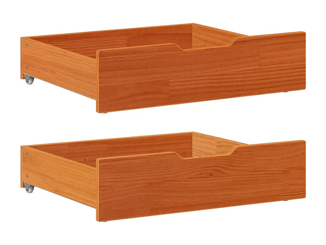 Cadre de lit enfant avec tiroirs sans matelas 70x140 cm bois