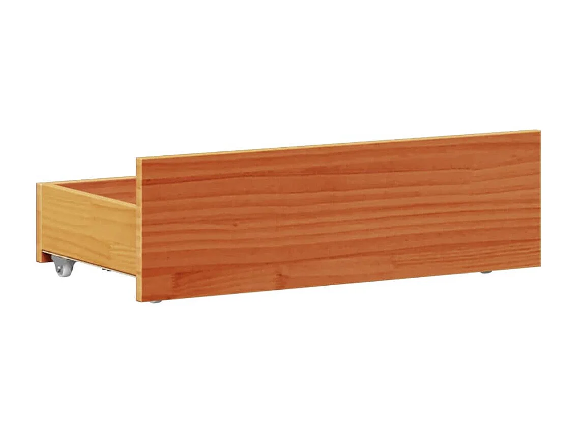 Cadre de lit sans matelas avec tête de lit 100x200 cm bois pin
