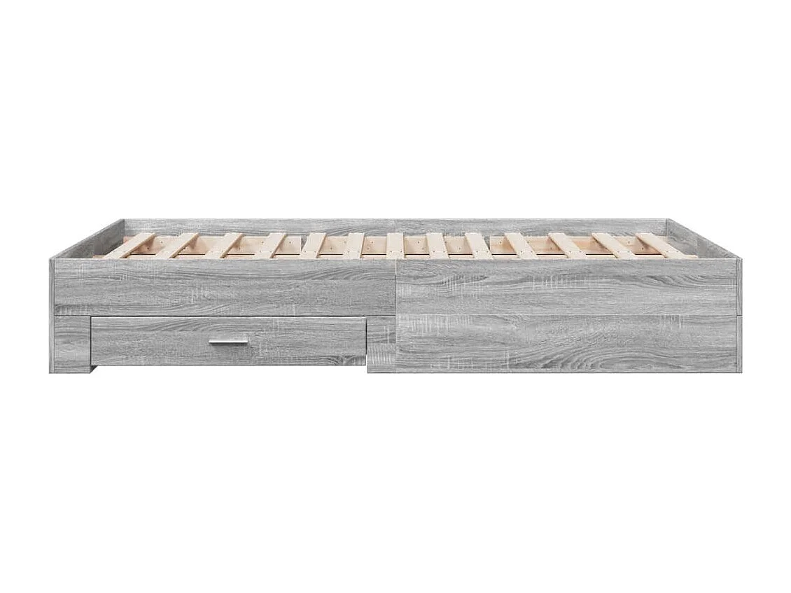 Giroletto Cassetti Grigio Sonoma 135x190 cm Legno Multistrato