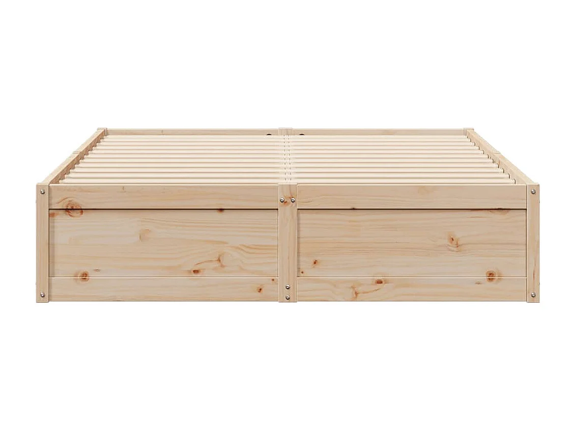 Cadre de lit sans matelas 140x200 cm bois massif de pin