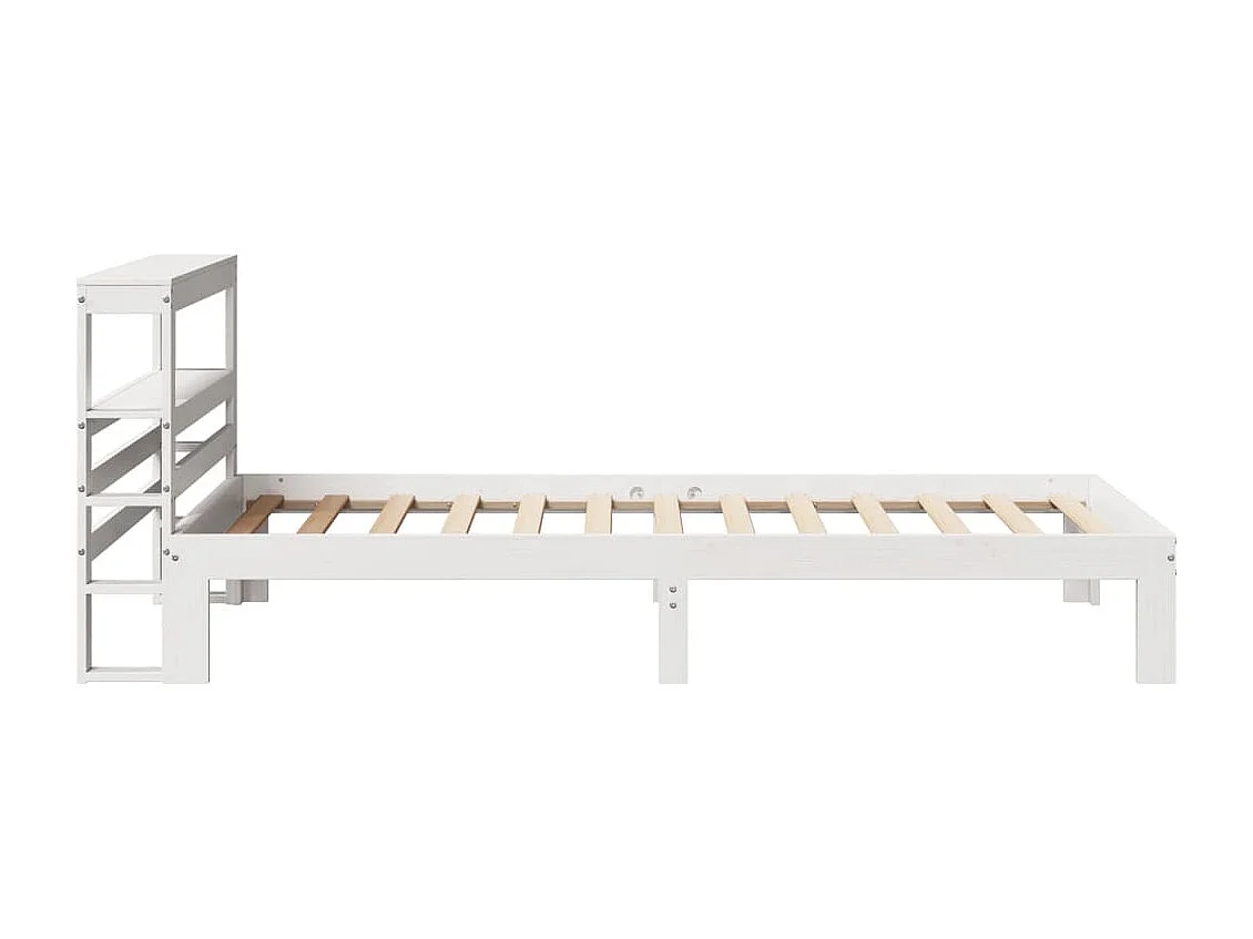 Giroletto con Testiera senza Materasso Bianco 90x190 cm