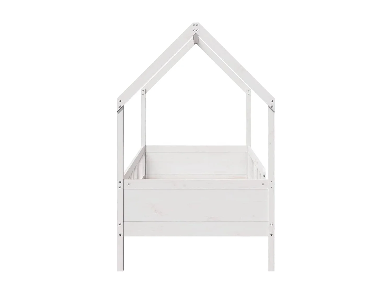 Cadre de lit d'enfants forme de maison sans matelas pin