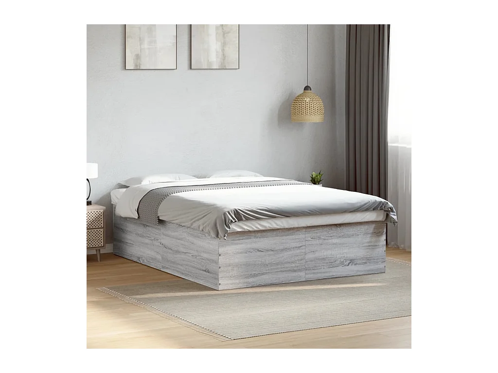 Giroletto Grigio Sonoma 160x200 cm in Legno Multistrato
