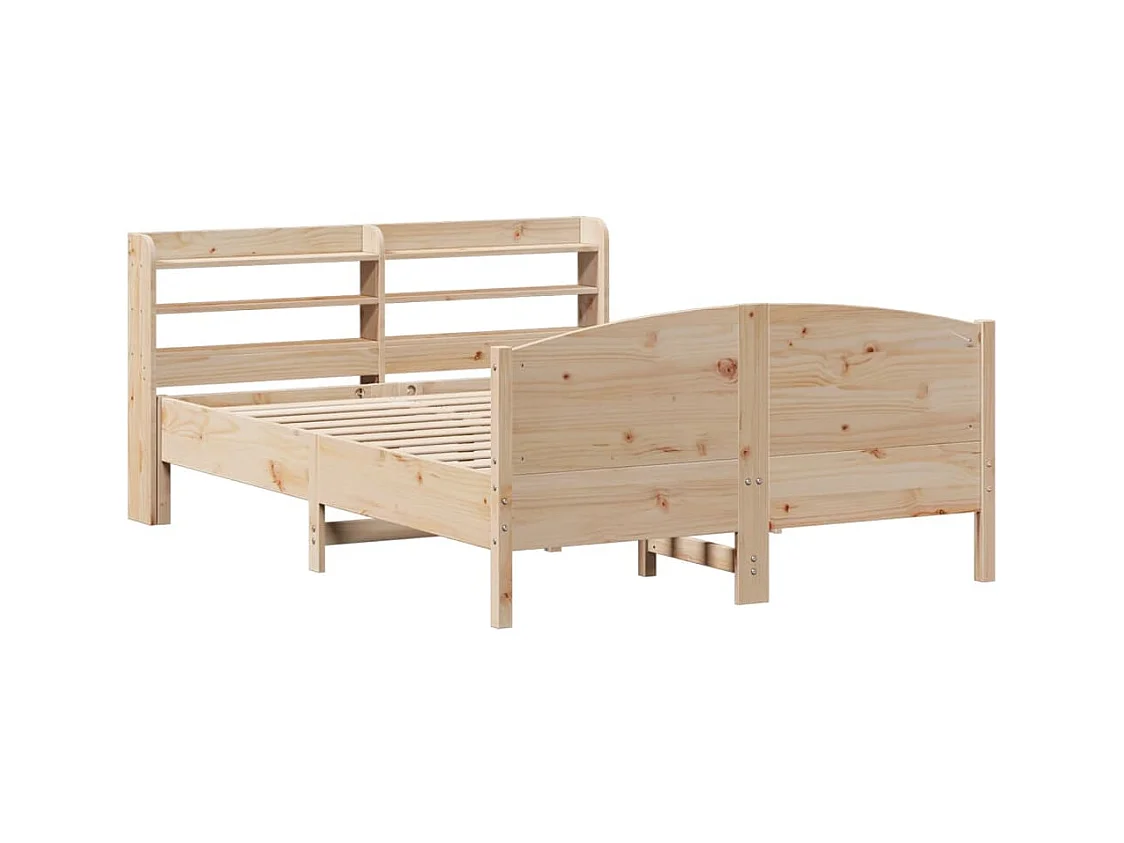 Cadre de lit sans matelas 120x190 cm bois de pin massif