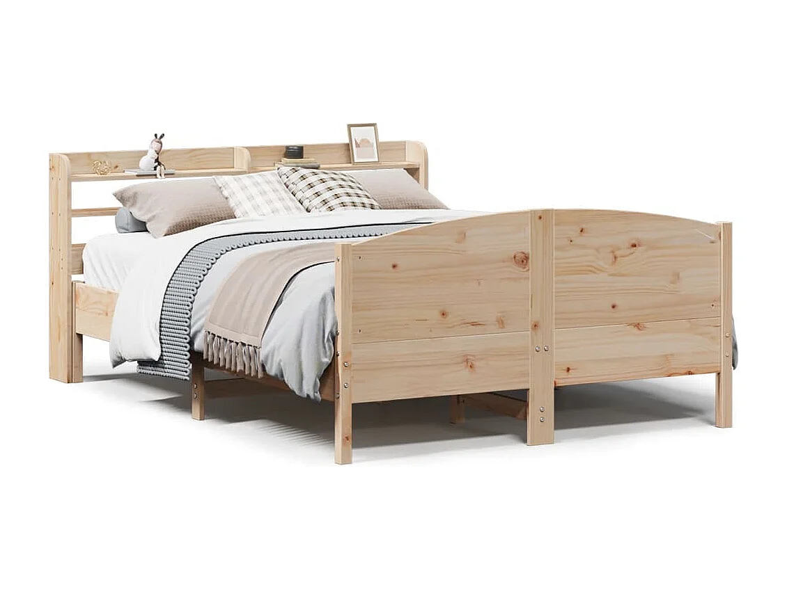 Cadre de lit sans matelas 120x190 cm bois de pin massif
