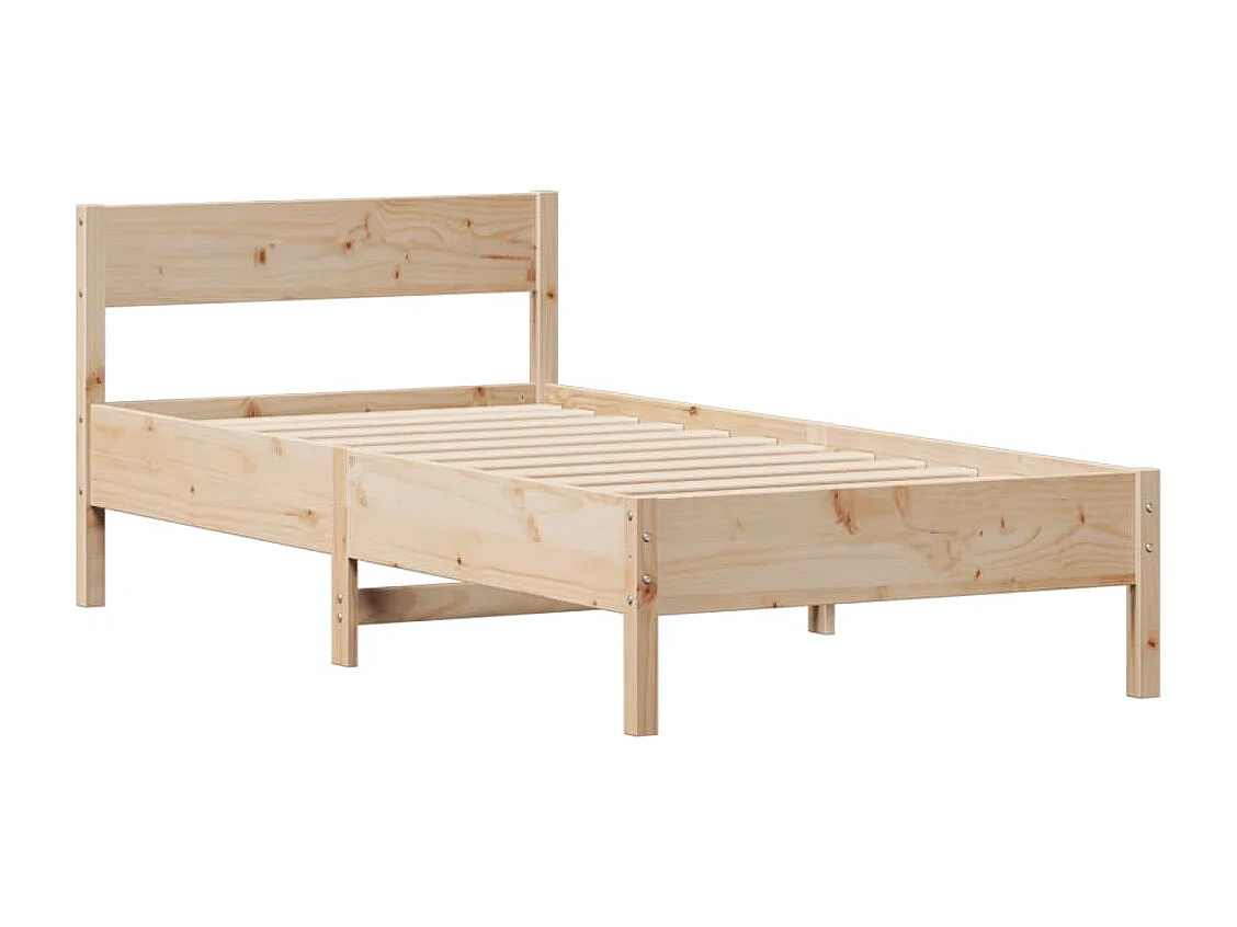 Cadre de lit sans matelas 100x200 cm bois massif de pin