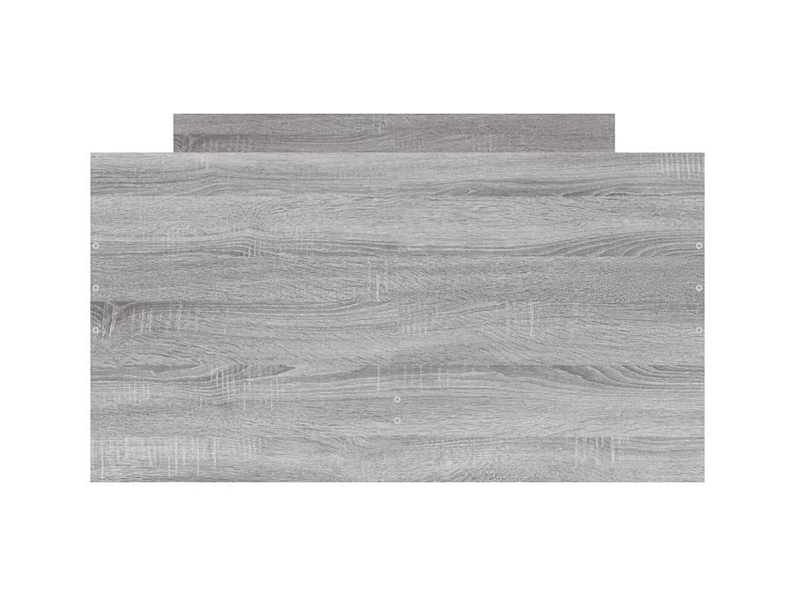Cadre de lit avec tiroirs sans matelas sonoma gris 90x190 cm