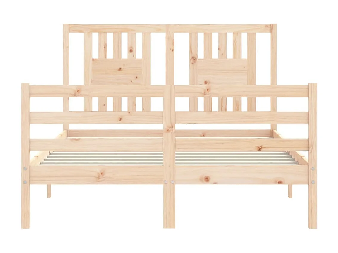 Cadre de lit sans matelas bois massif