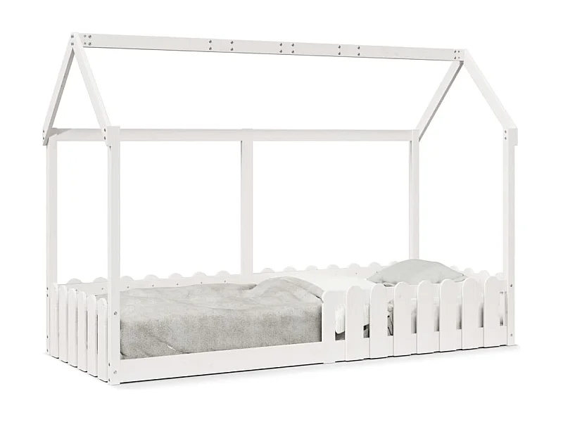 Cadre de lit d'enfants forme de maison sans matelas 80x200 cm