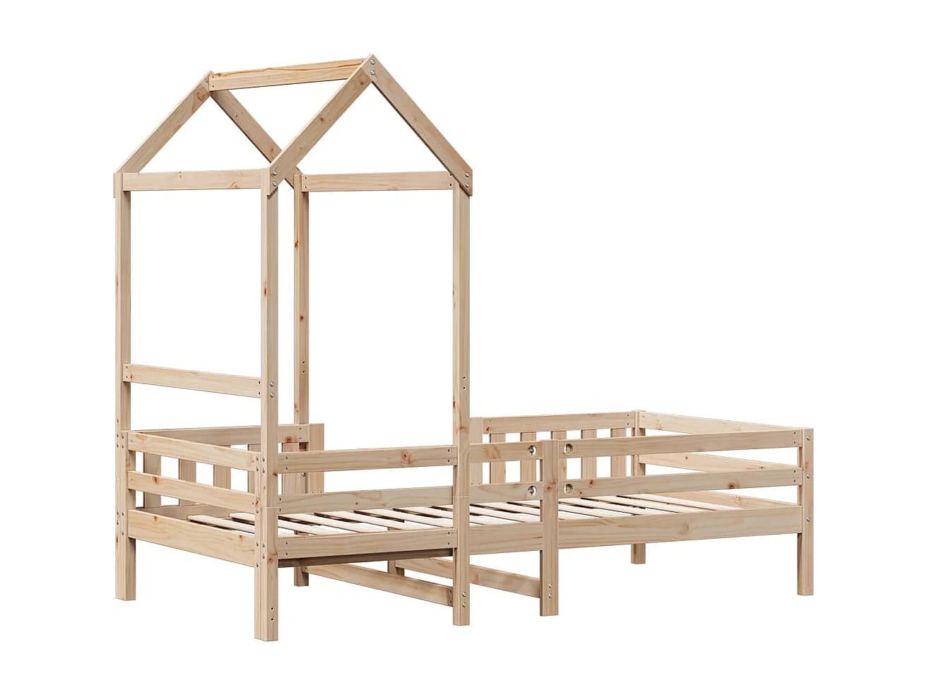 Cadre de lit avec toit sans matelas 90x200 cm