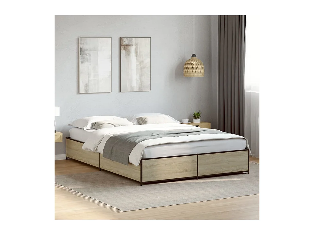 Giroletto Rovere Sonoma 150x200 cm in Legno Multistrato Metallo