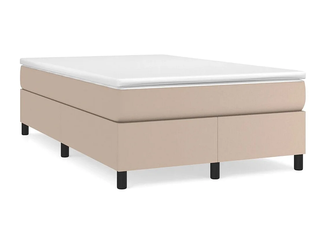 Cadre de lit sans matelas cappuccino 120x200 cm similicuir