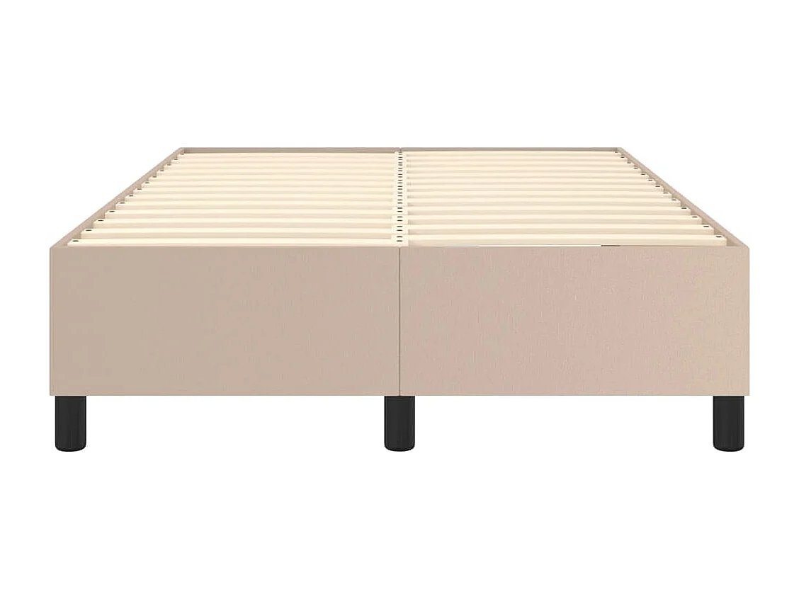 Cadre de lit sans matelas cappuccino 120x200 cm similicuir