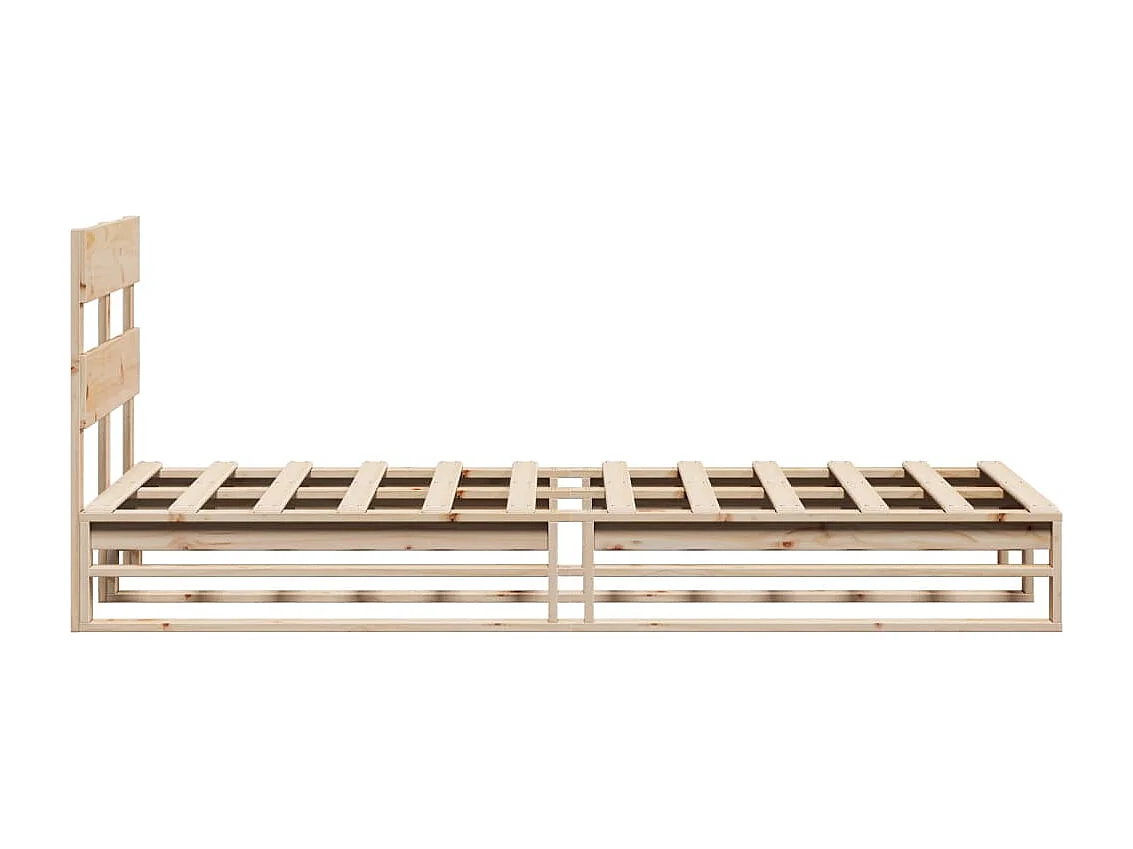 Cadre de lit sans matelas 100x200 cm bois massif de pin