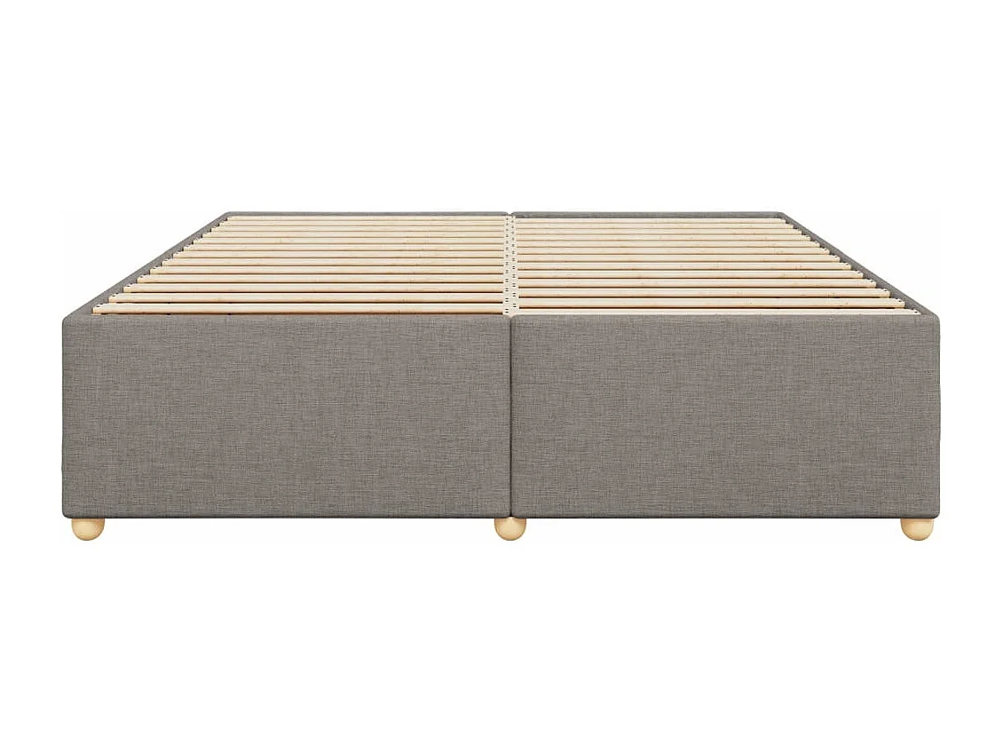 Cadre de lit sans matelas taupe 180x200 cm tissu