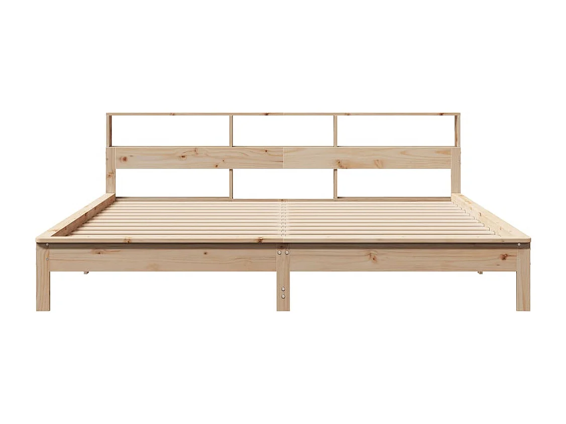 Cadre de lit sans matelas 200x200 cm bois massif de pin