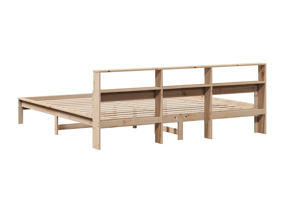 Cadre de lit sans matelas 200x200 cm bois massif de pin