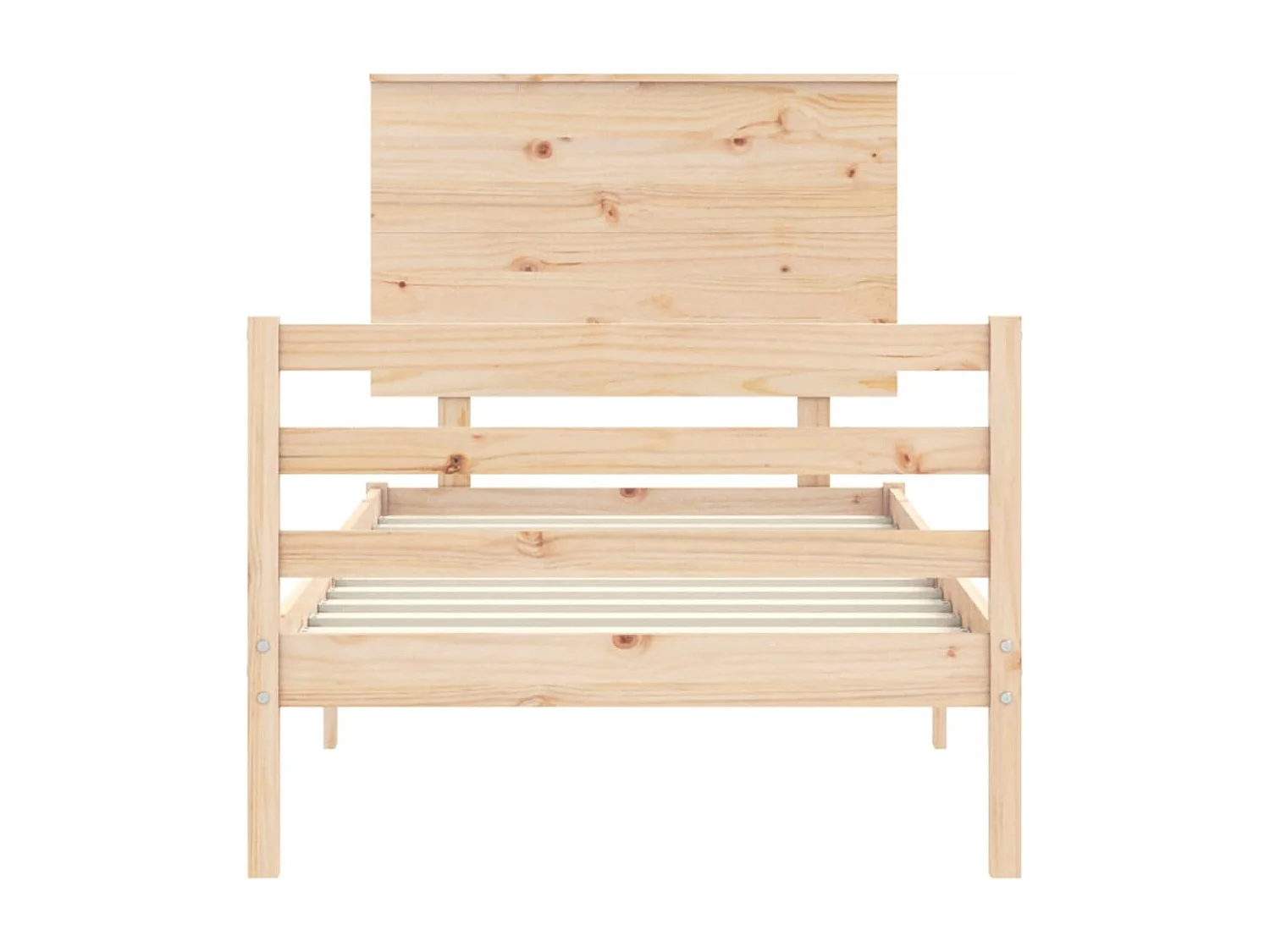 Cadre de lit sans matelas 100x200 cm bois massif