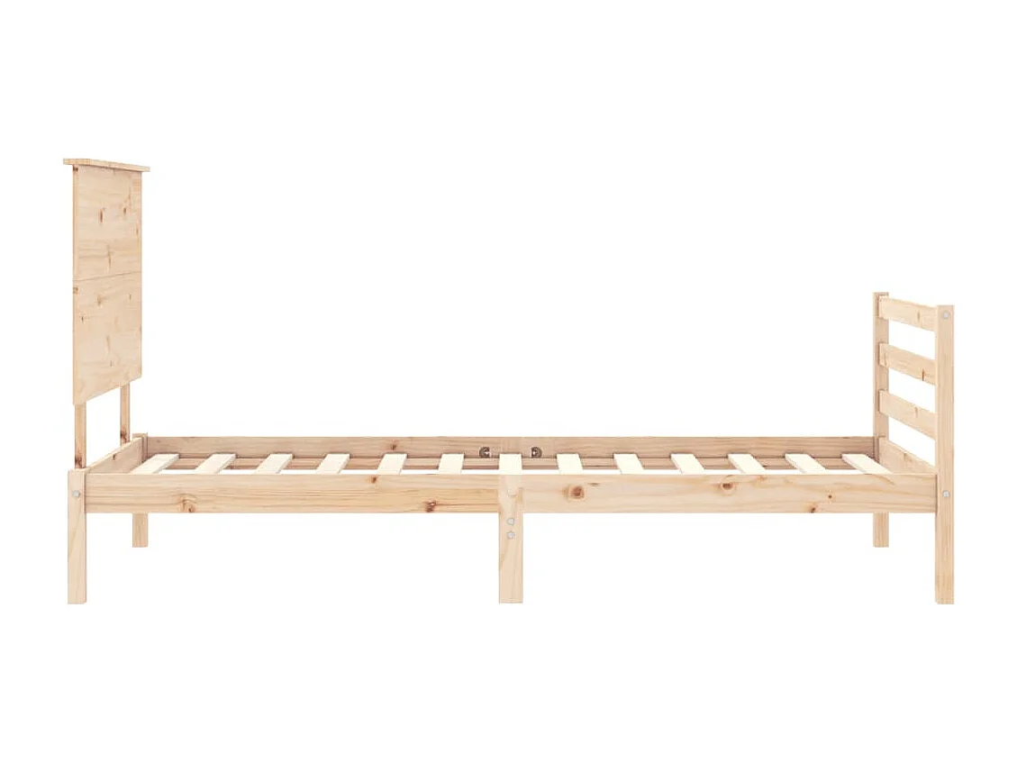 Cadre de lit sans matelas 100x200 cm bois massif
