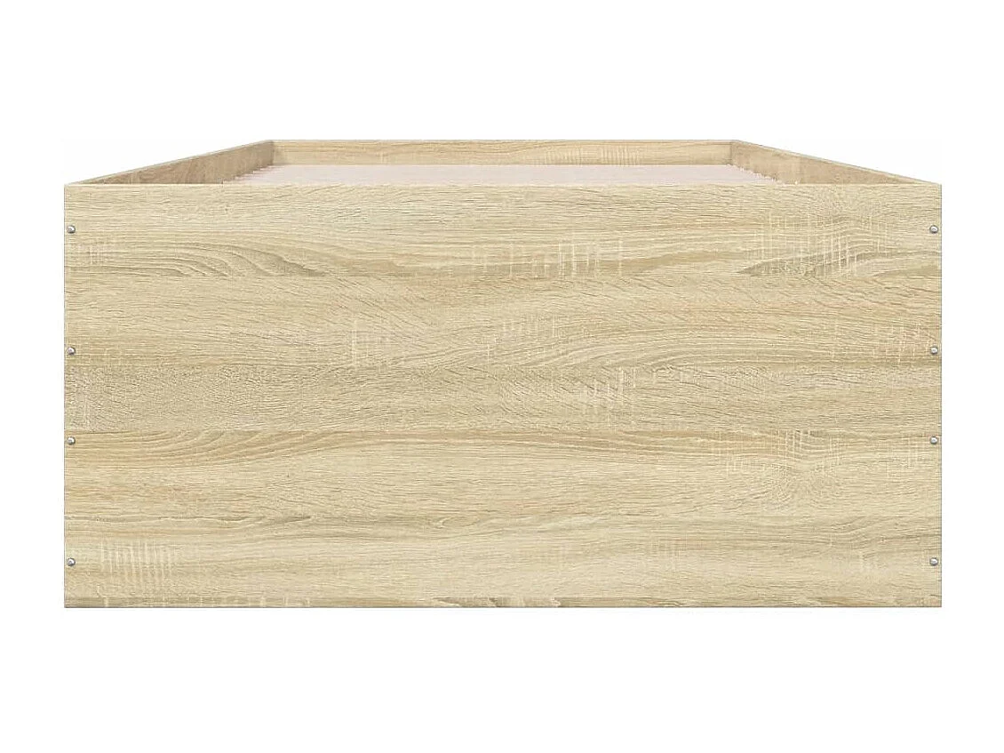 Bettgestell Sonoma-Eiche 75x190 cm Holzwerkstoff