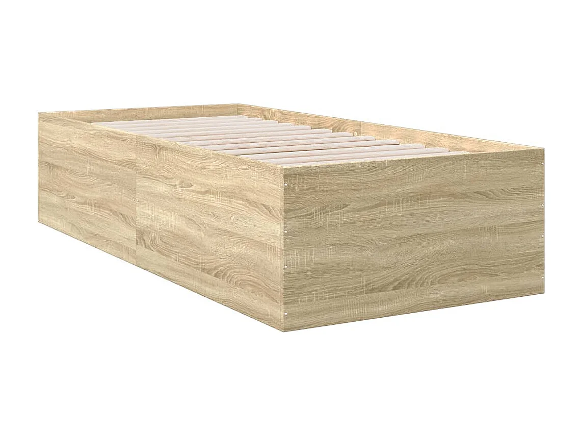Bettgestell Sonoma-Eiche 75x190 cm Holzwerkstoff