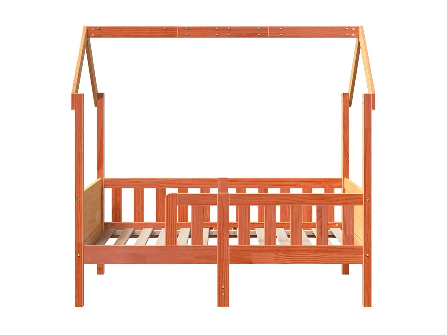 Cadre de lit d'enfants forme de maison sans matelas pin