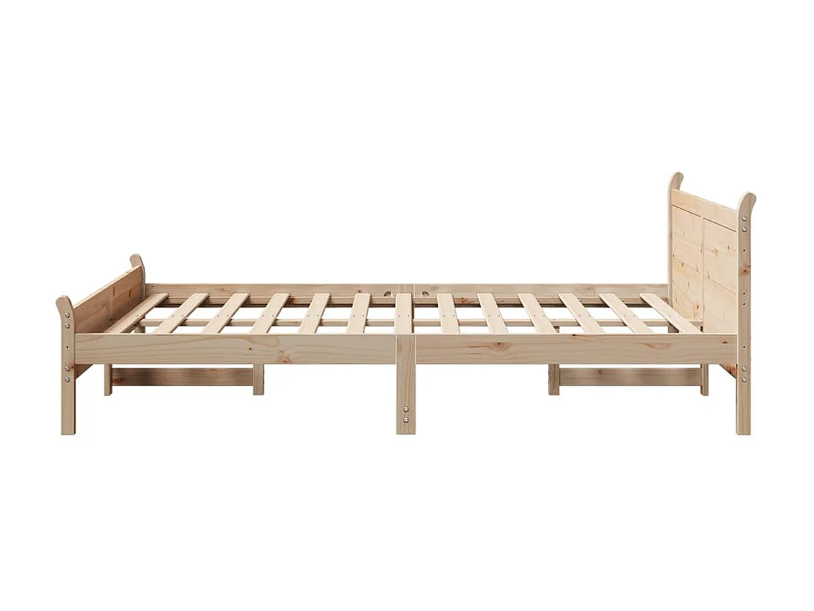 Cadre de lit sans matelas 150x200 cm bois de pin massif