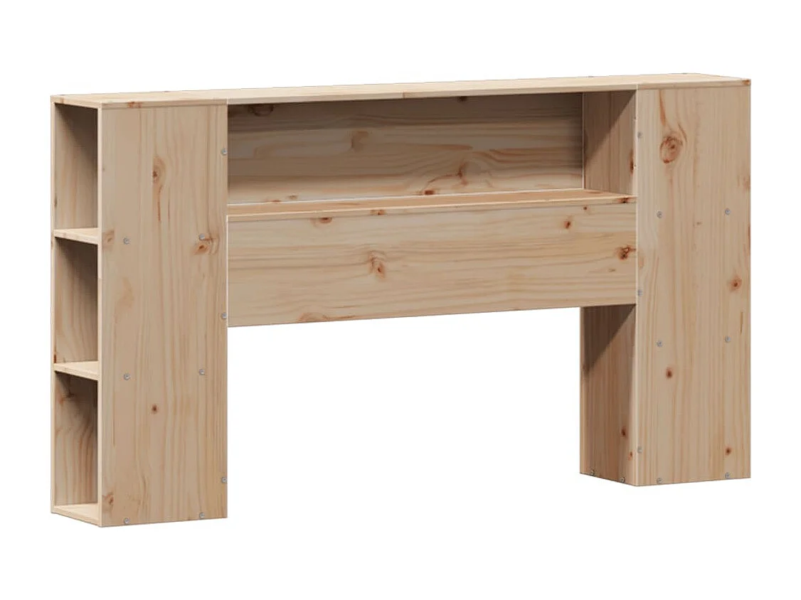 Cama com estante sem colchão 140x200 cm pinho maciço