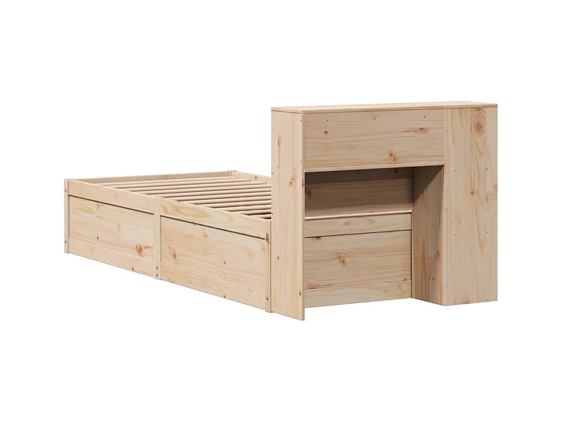 Cadre de lit sans matelas 90x190 cm bois de pin massif