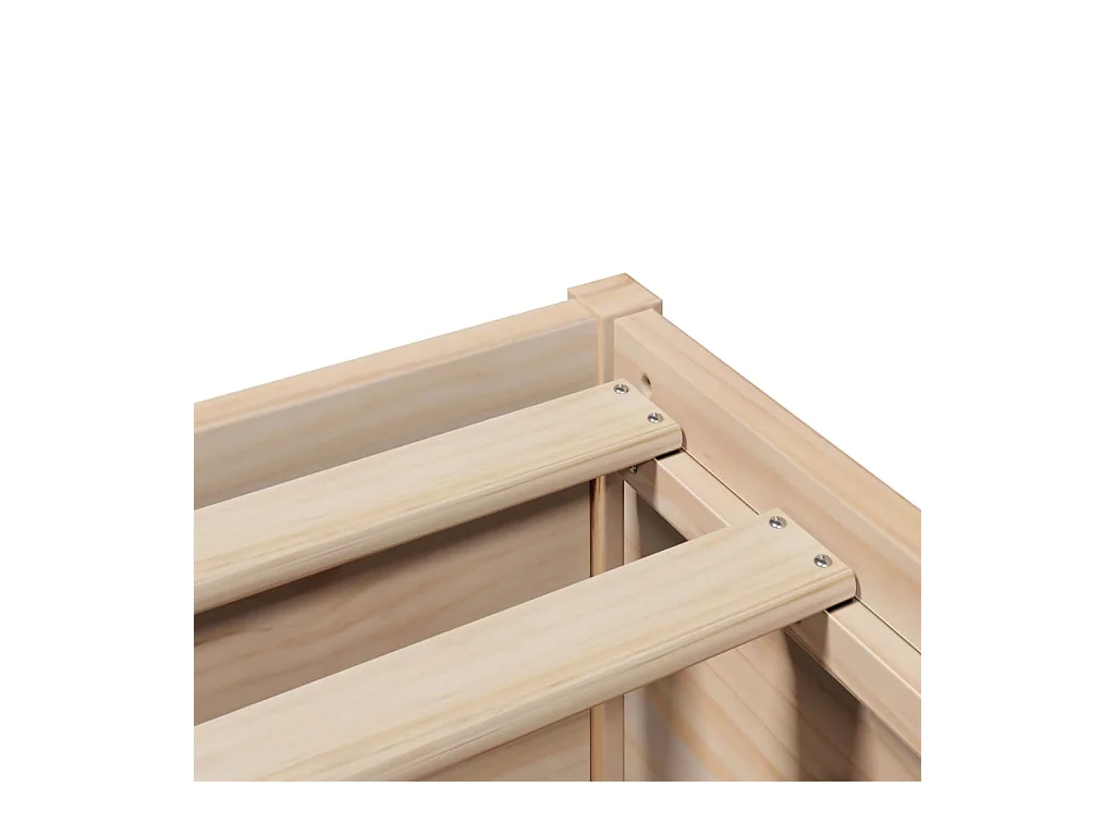 Cadre de lit sans matelas 90x190 cm bois de pin massif