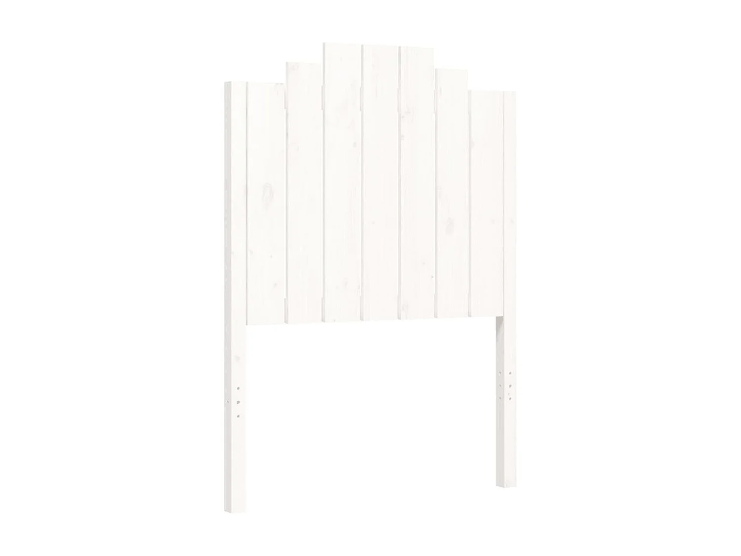 Cadre de lit sans matelas blanc bois de pin massif