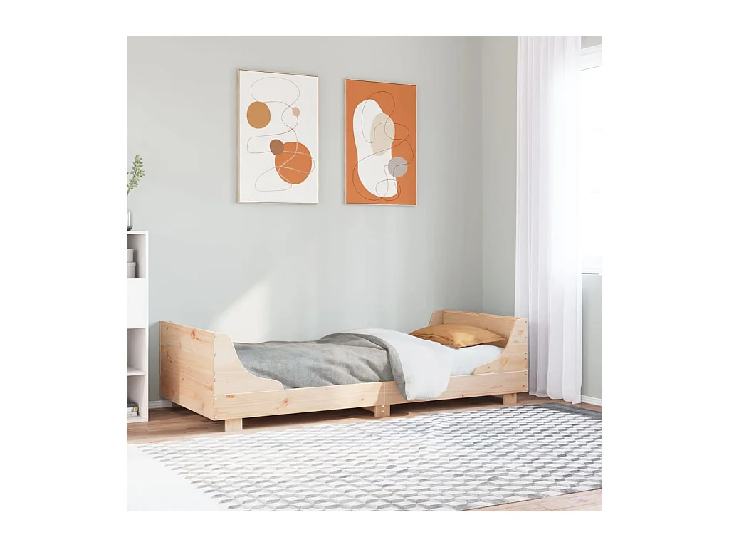 Bedframe zonder matras massief grenenhout 90x200 cm