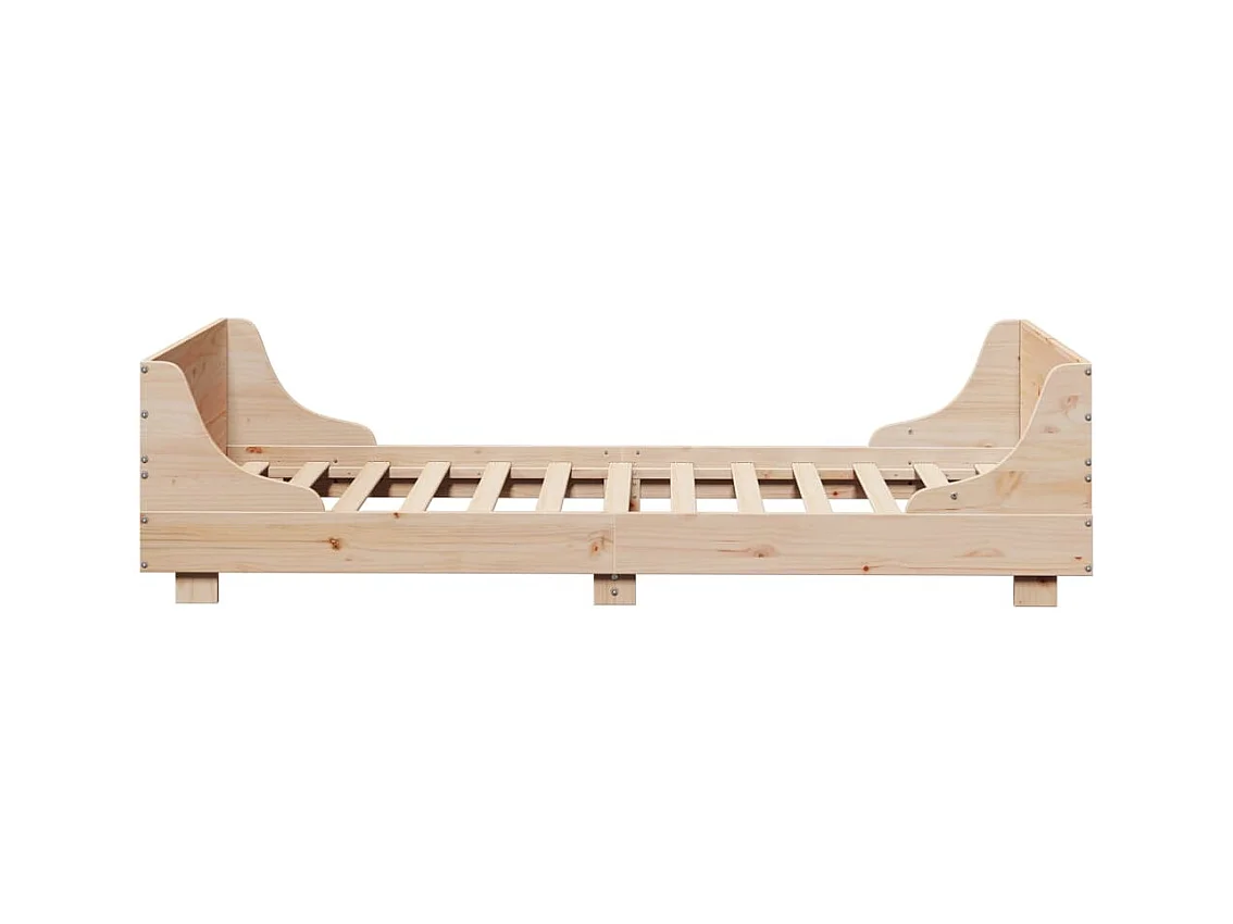Cadre de lit sans matelas 90x200 cm bois de pin massif