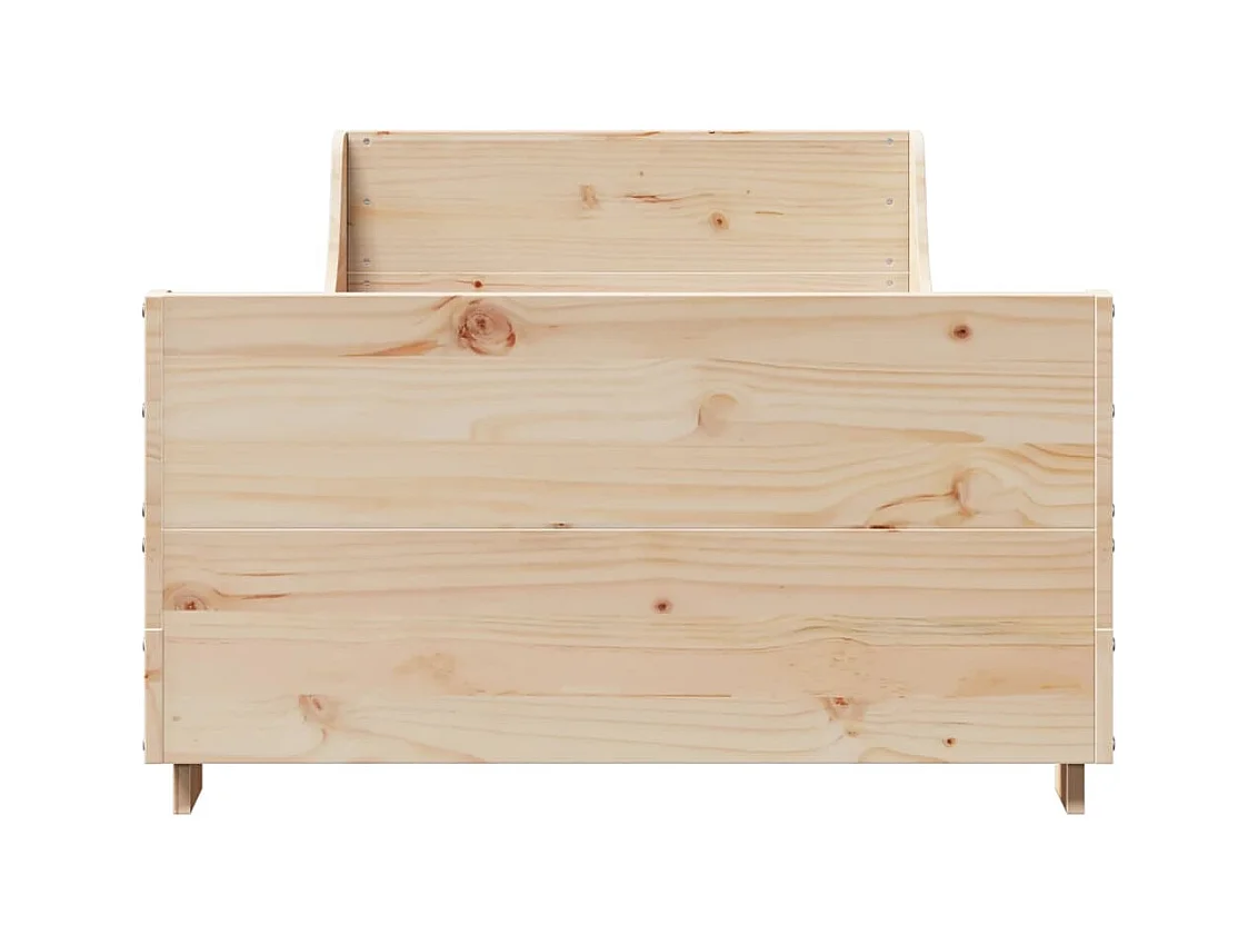 Cadre de lit sans matelas 90x200 cm bois de pin massif