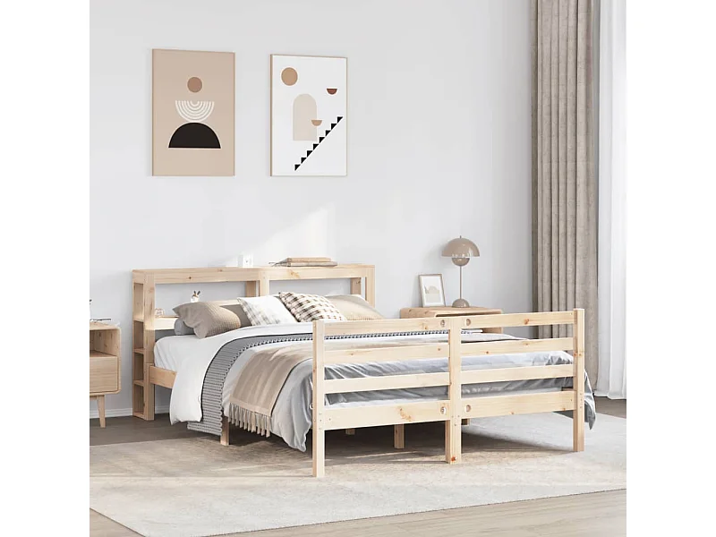Letto senza Materasso 120x190 cm in Legno Massello di Pino