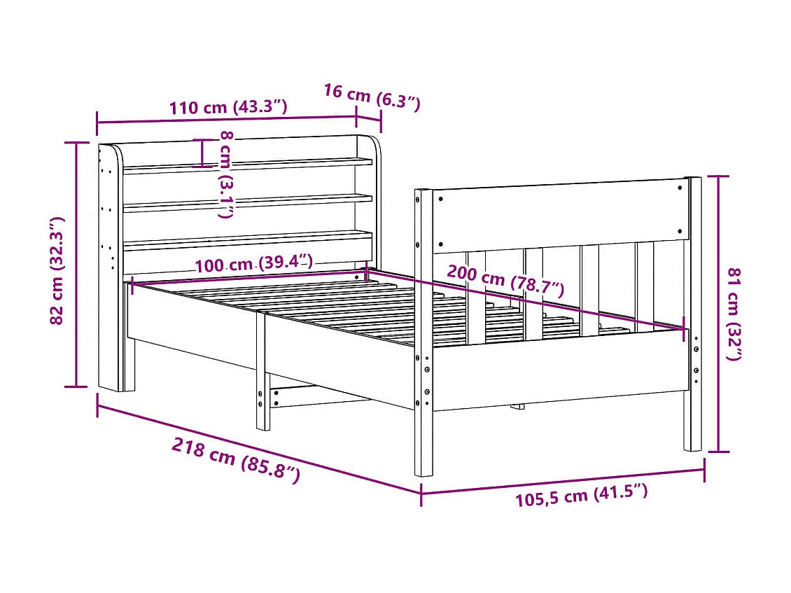 Cadre de lit sans matelas gris clair 90x190 cm velours
