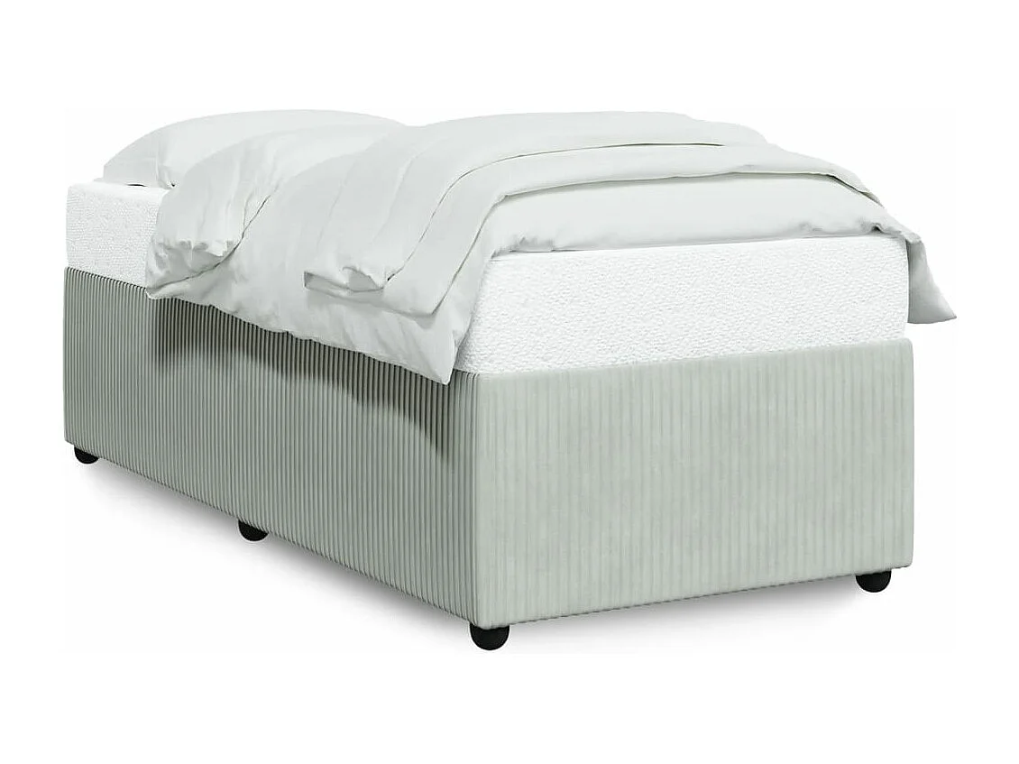 Bedframe zonder matras 90x190 cm fluweel lichtgrijs