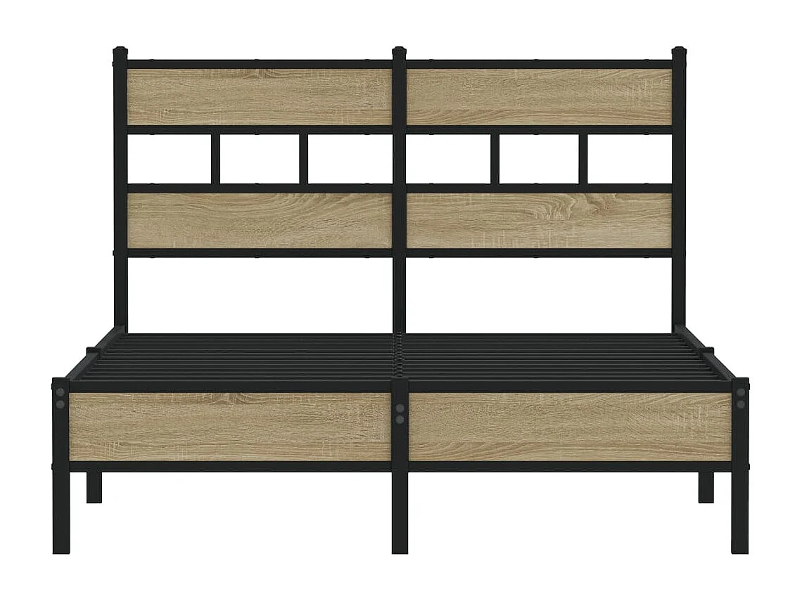 Cadre de lit sans matelas chêne sonoma 120x200 cm