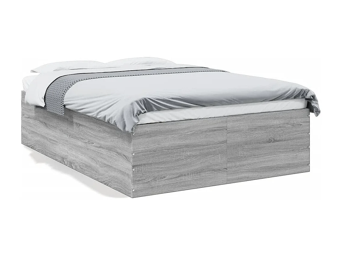 Estrutura cama 120x190 cm derivados de madeira cinzento sonoma