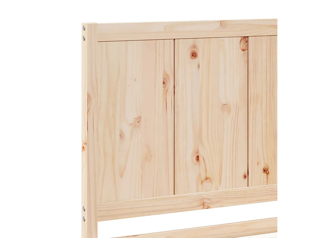 Bedframe extra lang zonder matras massief hout 100x210 cm