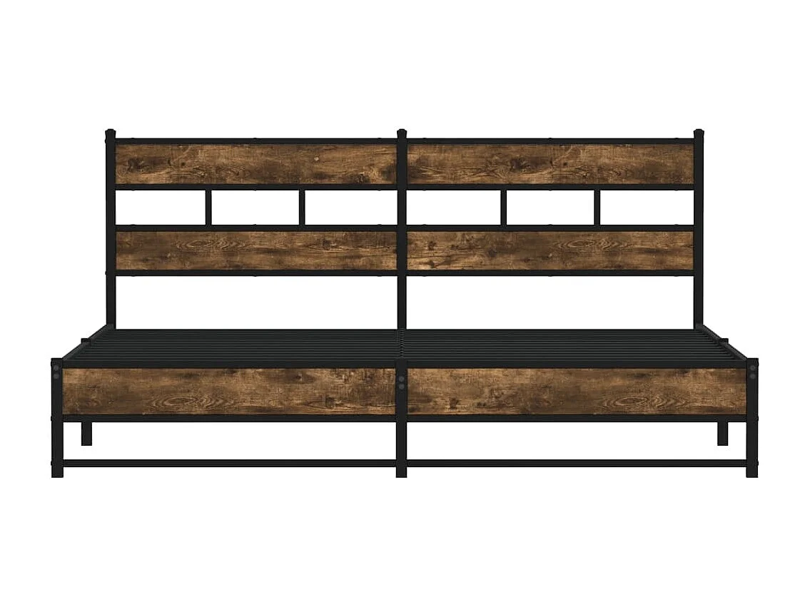 Giroletto senza Materaso in Metallo Rovere Fumo 183x213 cm