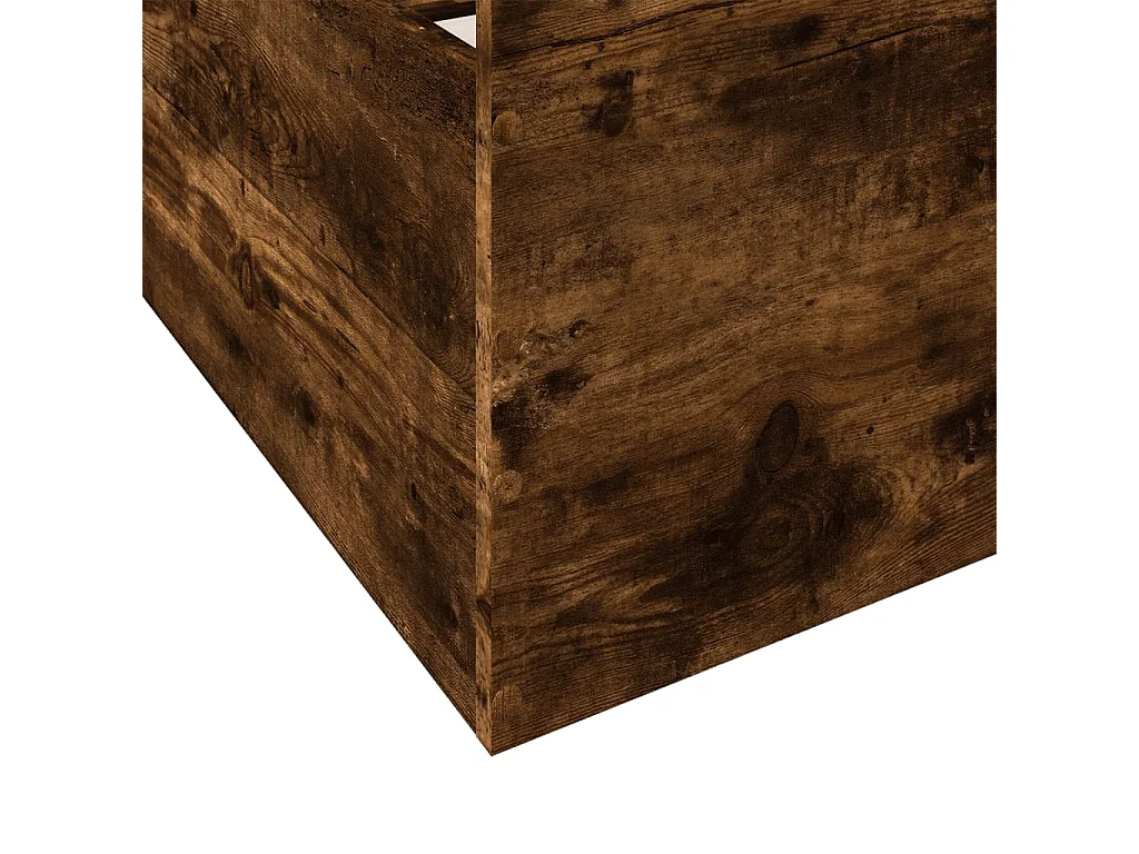 Bedframe met lades bewerkt hout gerookt eikenkleurig 140x190 cm