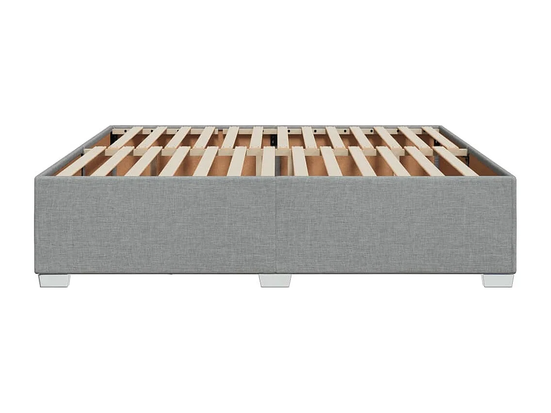 Bedframe zonder matras stof lichtgrijs 180x200 cm